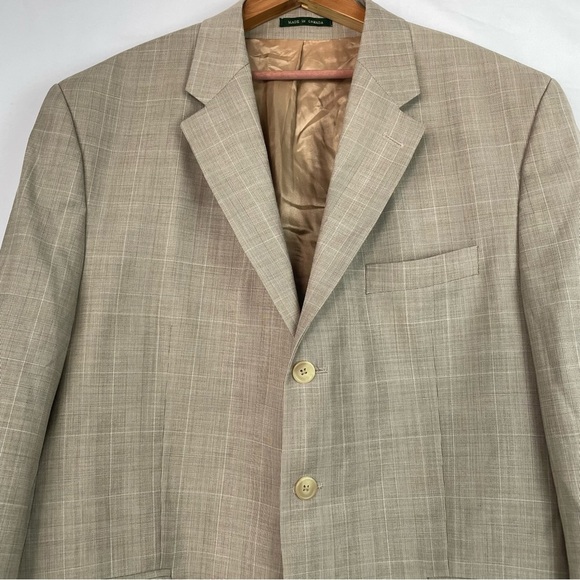 Lauren Ralph Lauren Tan blazer pattern - Picture 2 of 10